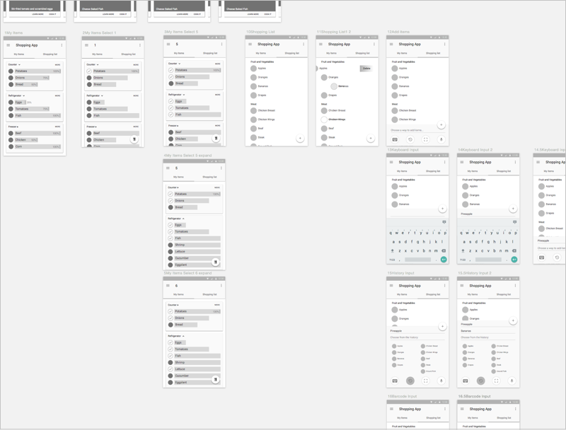 High-fid wireframe