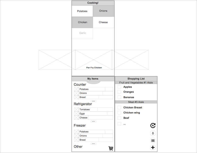 low fidelity wireframe